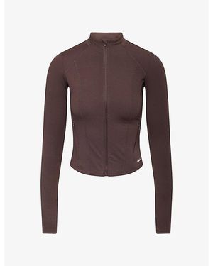 WE Are Tala Dayflex Zip-Through Sports Jacket - Brown