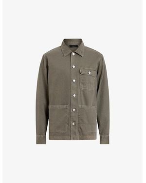 AllSaints Bancha Nevis Chore Regular-Fit Organic-Cotton Jacket Xxl - Grey