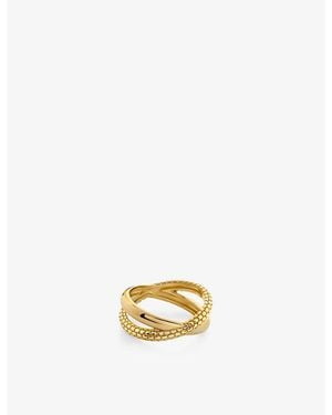 Monica Vinader Heirloom Crossover 18Ct- Plated Vermeil Sterling- Ring - Metallic