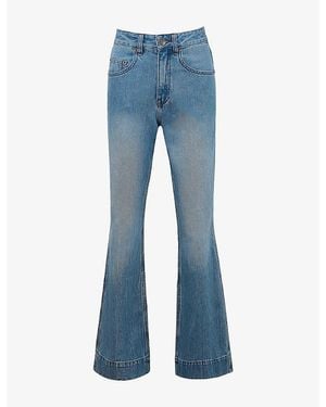 House Of Cb The Flare High-Rise Denim Jeans - Blue