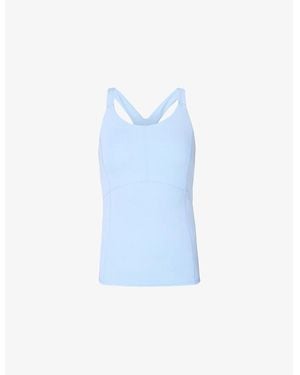 Sweaty Betty All Day Three-Pocket Stretch-Woven Vest Top - Blue