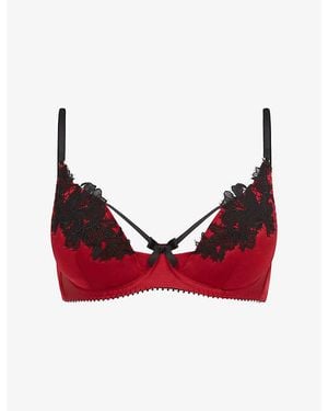 Agent Provocateur Penelopi Plunge Underwired Silk Bra