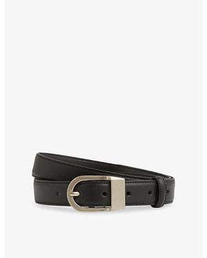 Reiss Hazel Leather Belt - Black