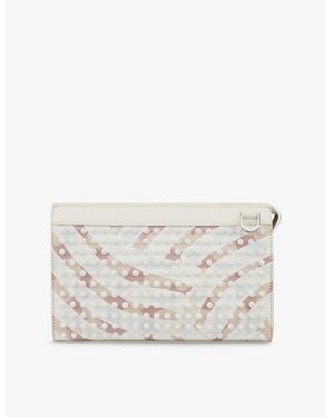 Christian Louboutin Funky Toile Enduite Gaagal Cross-Body Bag - White