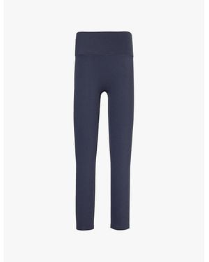 ADANOLA Ultimate High-Rise Regular Stretch-Jersey Leggings - Blue