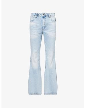 Jaded London Blaze Flared Denim Jeans - Blue
