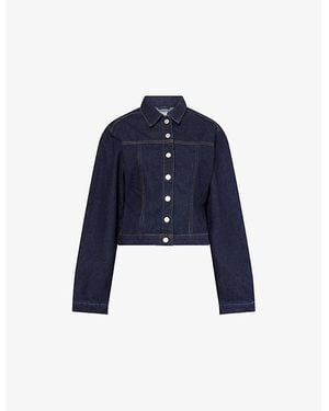Reformation Knightly Denim Jacket - Blue