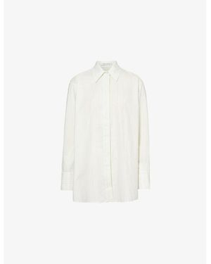 Camilla & Marc Ridley Long-Sleeved Cotton-Blend Shirt - White