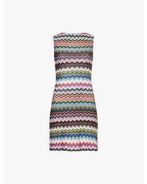 Missoni Backless Chevron Knitted Mini Cover-Up - Multicolour