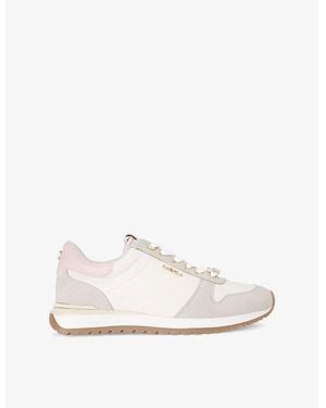 Carvela Kurt Geiger Florencia Faux-Leather Low-Top Sneakers - White