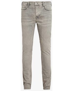 AllSaints Cigarette Skinny-fit Stretch-denim Jeans - Grey