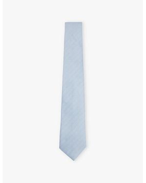 Reiss Liam Polka-Dot Woven Tie - Blue