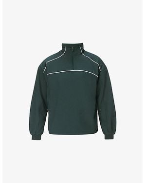 Sweaty Betty Warm Perform Fleece-Lined Stretch-Woven Jacket - Green