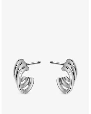 Shaun Leane Bound Hoop Size 1 Sterling- Earrings - Metallic
