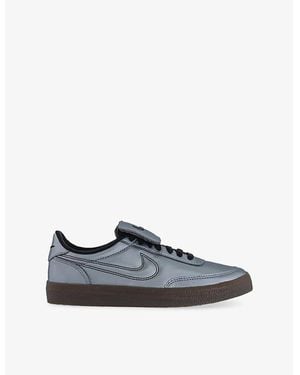 Nike Killshot 2 Metallic-Leather Low-Top Trainers - Blue