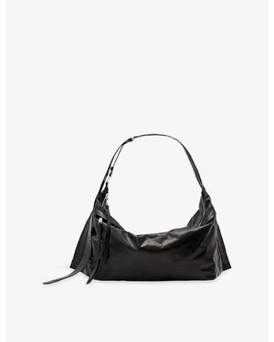 AllSaints Lutece Leather Duffle Bag - Black