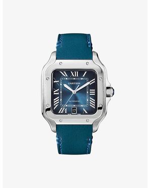 Cartier Santos De Mechanical Watch - Blue