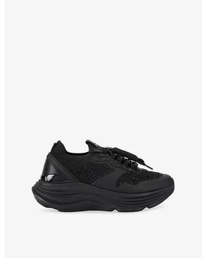 KG by Kurt Geiger Lotta Gem Woven Trainers - Black