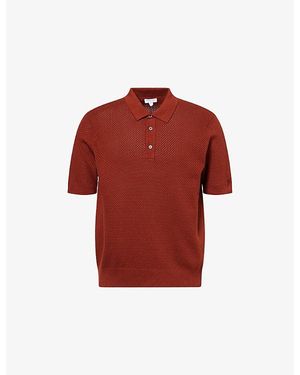 Sunspel Textured Short-Sleeves Cotton-Knit Polo Shirt