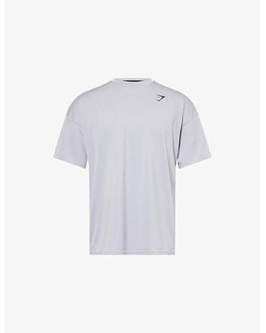 GYMSHARK Performance Oversized-Fit Stretch-Woven T-Shirt - White
