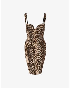 Agent Provocateur Bryoni-Print Woven Mini Dress - Brown