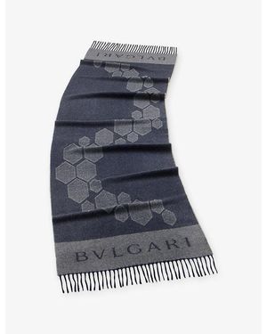 BVLGARI Calla Cashmere Scarf - Blue