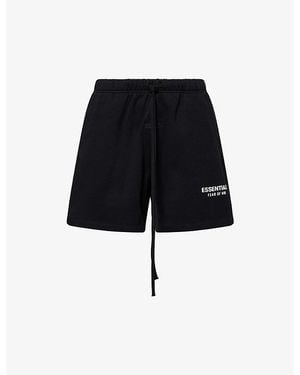Fear Of God Always On Logo-Print Cotton-Jersey Shorts - Black