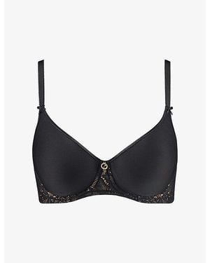 Aubade Rosessence Spacer Underwired Woven Bra - Black