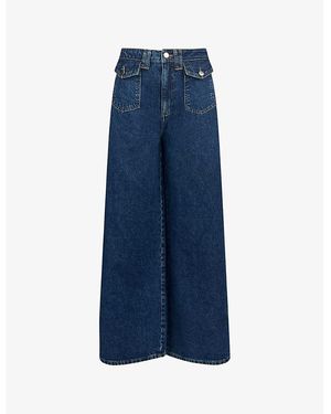 Ro&zo Wide-Leg Regular-Fit Denim Jeans - Blue