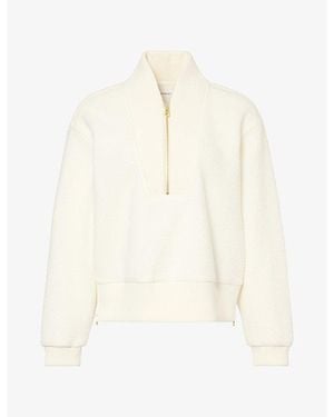 Varley Mumford Half-Zip Fleece Jumper - White