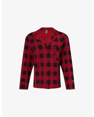 Savage x Fenty Softcore Modal Pajama Shirt - Red