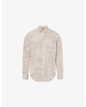 Paul Smith Striped Long-Sleeve Woven Shirt - Natural