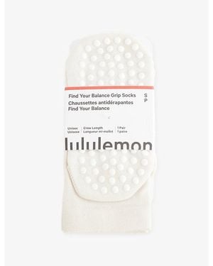 lululemon Find Your Balance Grip Mesh Socks - White
