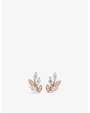 Tiffany & Co. Tiffany Victoria Diamond And 18Ct Rose- Earrings - White
