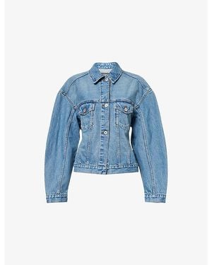 Jacquemus La Veste De-Nîmes Cinched-Waist Denim Jacket - Blue