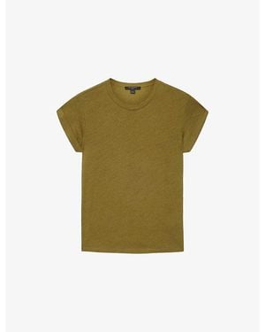 AllSaints Anna Relaxed-Fit Short-Sleeve Cotton T-Shirt - Green