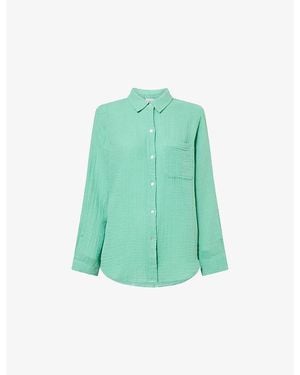 Rails Ellis Long-Sleeve Cotton Shirt - Green