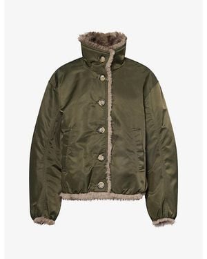 Veronica Beard Varell Reversible Jacket - Green