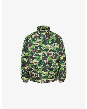 A Bathing Ape Bape X Spotify X Syna Camo-Print Woven Jacket - Green