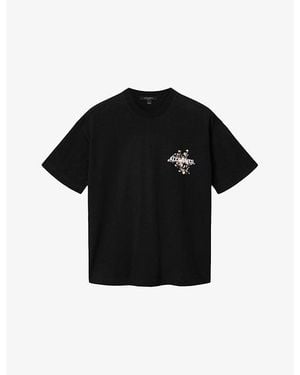 AllSaints Valen Etta Graphic-Print Cotton T-Shirt - Black
