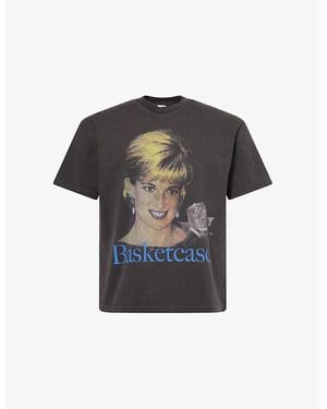 Basket Case Diana Graphic-Print Cotton T-Shirt - Black