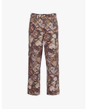 Obey Classic Baggy-Fit Camouflage-Print Denim Jeans - Multicolour
