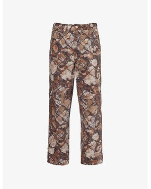 Obey Classic Baggy-Fit Camouflage-Print Denim Jeans - Multicolour