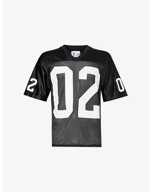 Basket Case Football 02 Perforated-Jersey T-Shirt - Black