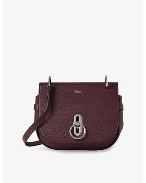 Mulberry Amberley Small Leather Satchel Bag - Purple