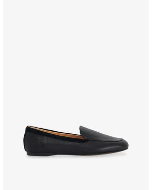 Dune Gosette Leather Loafers - Black