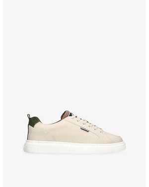 Barbour Stannington Leather Trainers - White