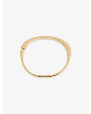 TOTEME Signature- And Palladium Plated Brass Bracelet - White