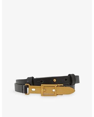 Reiss Cora Leather Belt - Black