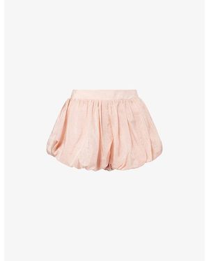 Frankie Shop Alina Bubble Hem Woven Shorts - Pink